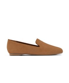 Just like the bold bird she’s named for, our Starling silhouette loves to travel in a flock. She’s perfect for all kinds of occasions: just be sure to invite the crew. Sleek and soft with a classic round-toe and smoking slipper shape, she’s your go-to tan suede flat for flying through your day. Classic smoking slipper flat with 8 mm heel Our Starling tan suede loafers are rated five-star fabulous by 15,000+ women Crafted of premium suede No-slip rubber sole for indoor + outdoor wear 7 layers of Classic Slippers With Rubber Sole And Flat Heel, Classic Suede Flat Slip-ons, Classic Flat Slippers With Rubber Sole, Classic Flat Slippers With Textured Sole, Classic Almond Toe Flats With Suede Lining, Classic Slippers With Rubber Sole, Classic Slippers With Textured Sole And Flat Heel, Classic Slippers With Almond Toe And Leather Sole, Classic Almond Toe Slippers With Leather Sole