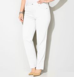 Shop white bottoms like our new plus size Butter Denim Straight Leg Jean (White) available in sizes 14-32 online at avenue.com. Avenue Store White Bottoms, New Wardrobe, White Shop, Soft Pastel, New Trends, Straight Leg Jeans, Plus Size Fashion