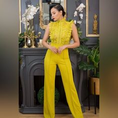 Jumpsuit Valentine Size S, L Available. New . Yellow Sleeveless Jumpsuits And Rompers For Work, Yellow Sleeveless Jumpsuit For Work, Fitted Sleeveless Pantsuit For Spring, Sleeveless Fitted Spring Pantsuit, Fitted Sleeveless Spring Pantsuit, Yellow Sleeveless Jumpsuits And Rompers For Party, Yellow Sleeveless Jumpsuit For Parties, Spring Glamorous Fitted Pantsuit, Glamorous Fitted Spring Pantsuit