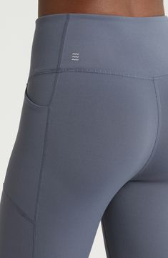 These performance leggings feature a high waist for smoothing coverage and two side patch pockets to keep your essentials secure through your activities. Pull-on style Front patch pockets UPF 50+ sun protection 80% nylon, 20% polyester Machine wash, line dry Imported Performance Leggings, Storm Clouds, Upf 50, Sun Protection, Patch Pocket, High Waist, Nordstrom, High Waisted, Leggings