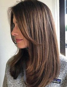 Styles For Thick Hair, Haircuts For Medium Hair, Haircuts Straight Hair, Haircut And Color, Brown Blonde Hair, Haircut For Thick Hair, Haircuts For Long Hair, Medium Hair Cuts