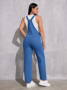 Save with code: “SAVEPIN50” - Dress to impress outfit ideas, from casual and business casual to trendy and occasion-specific styles, including spring, summer, concert, and graduation outfits, along with accessories like shoes and piercings Washed Blue Denim Overalls with Adjustable Straps and Patch Pockets Upgrade your casual style with our Washed Blue Denim Overalls. Designed with comfort and versatility in mind, these overalls are a must-have addition to your wardrobe. Key Features: Adjustable Straps: Customize the fit to your liking for maximum comfort. Patch Pockets: Conveniently store your essentials while on the go. Washed Blue Denim: Adds a trendy and laid-back vibe to your outfit. Versatile Style: Perfect for various occasions, from running errands to casual outings. Ideal for fash Blue Denim Overalls, Denim Clothing, Graduation Outfit, Straight Leg Denim, Leg Design, Women Denim Jeans, Denim Overalls, Denim Jumpsuit, Plus Dresses