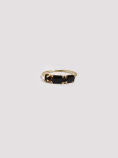 14kt Yellow Gold Multi-Faceted Onyx Ring Black Onyx: 3.5mm Round Cut, 6mm x 4mm Baguette, 6mm x 4mm Oval Band Width: 1mm Size: 7 Made in L.A. Globally Sourced Materials Warranty Terms Do Not Apply to Sample styles. All Samples are non-returnable and non-refundable. No exceptions, thank you! This sample may have slight imperfections such as minor scratches or minor discoloration. Timeless Onyx Gemstone Rings, Black Onyx Oval Ring, Fine Jewelry Oval Onyx Ring, Black Onyx Oval Jewelry, Rectangular Onyx Gemstone Rings, Ring Black, Pearl Gemstone, Onyx Ring, Silver Pearls