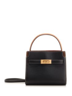 "Lee Radziwill" double bag from Tory Burch, in grained leather and brown suede, with automatic closure, leather shoulder strap with buckle closure, adjustable and removable shoulder strap, five internal compartments, one side zip pocket, one side welt pocket. Evening Bags With Turn-lock Closure In Epsom Leather, Evening Bags With Epsom Leather And Turn-lock Closure, Chic Epsom Leather Bag With Turn-lock Closure, Epsom Leather Shoulder Bag With Gold-tone Hardware For Work, Leather Shoulder Bag With Turn-lock Closure, High-end Brown Bag With Turn-lock Closure, Office Bags With Turn-lock Closure In Epsom Leather, Timeless Epsom Leather Bag With Turn-lock Closure, Epsom Leather Bags With Turn-lock For Work