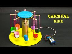 the carnival ride is made out of plastic cups