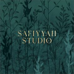 the cover for saffiyah studio's album, featuring plants and birds