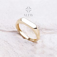 Elegant Stackable Signet Ring For Anniversary, Luxury Stackable Signet Ring For Weddings, Modern Initial Ring With Round Band, Modern 14k Gold Initial Ring For Weddings, Fine Jewelry Stackable Rings As Gift, Elegant Initial Ring With Polished Finish As Gift, Elegant Initial Ring With Polished Finish For Gift, Modern Stackable Initial Ring For Anniversary, Gold Stackable Signet Ring For Gift