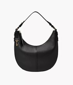 Shae Large Hobo - SHB3165001 - Fossil Fossil Purse, Black Hardware, Personal Shopping, Smartwatch, Fossil, Zipper Pocket, Primary Colors, Zip Pockets, Latest Fashion