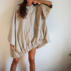 Minimalist Linen Blouse Oversized Blouse Linen Kimono | Etsy Lithuania Casual Long Sleeve Linen Kaftan, Chic Oversized Tunic For Loungewear, Oversized Long Sleeve Linen Dress For Vacation, Oversized Spring Poncho For Loungewear, Oversized Lagenlook Tunic For Loungewear, Linen Lagenlook Blouse For Fall, Oversized Tunic For Fall Vacation, Oversized Tunic For Vacation In Fall, Oversized Spring Tunic For Loungewear