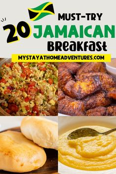 the jamaican breakfast is ready to be eaten