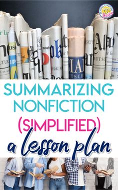 An engaging lesson plan for summarizing nonfiction texts. Make a challenging skills accessible for all students. #SummaryWriting #ELA #MiddleSchool #HighSchool Summarize Nonfiction, How To Summarize, Teaching Middle School English, Summarizing Nonfiction