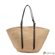 Bird in Bag - Popular straw bags female new fashion large capacity shoulder bag tote bag Bohemian Travel, Handbags Casual, Straw Bags, Casual Tote, Travel Tote, Large Tote Bag, Bird In Bag, Cotton Bag, Handbag Backpack