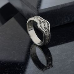 Silver Snake Ring For Wedding, Silver Snake Ring For Wedding With Open Shape, Elegant Engraved Snake Ring For Anniversary, Pisces Jewelry, Japanese Koi Fish, Ring For Man, Fish Ring, Mens Band Rings, Japanese Koi