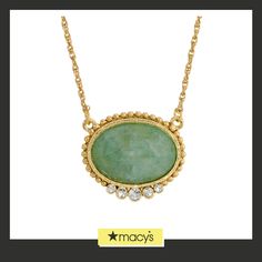 in stock Gold Necklace With Oval Gemstone Accents, Gold Oval Necklace With Gemstone Accents, Oval Gold Necklace With Gemstone Accents, Crystals Necklace, Stone Pendant Necklace, Necklace Online, Oval Pendant, Green Necklace, Style Necklace