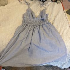 Short Sun Dress From Zara. Never Worn But No Tags. Super Cute For Summer Concerts Short Sun Dress, Zara Denim Dress, Short Sundress, Winter Mini Dresses, White Short Sleeve Dress, Summer Concerts, Zara Mini Dress, Rouched Dress, Zara Black Dress