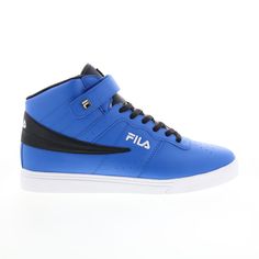 Model Name: Vulc 13 Diamo Model Number: 1fm00817-410 Material: Synthetic Color: Blue Black White Condition: New With Box Width: Medium (D, M) Fila Was Founded In 1911 In Italy By The Fila Brothers. They Are One Of The World's Largest Sportswear Manufacturing Companies. Fila Has Become Synonymous With Performance And Sophistication. They Use Premium Fabrics Designed To Radiate The Sophistication Of Italian Craftsmanship. Fila Is Committed To Standing Out, And Not Blending In. Blue Leather High-top Sneakers For Sports, Blue Leather Mid-top Skate Shoes, Blue Synthetic High-top Sneakers With Rubber Sole, Blue Leather Lace-up Skate Shoes, Blue High-top Leather Skate Shoes, Blue Mid-top Synthetic Sneakers, Blue Leather High-top Skate Shoes, Casual Leather Basketball Shoes In Blue, Blue Synthetic Mid-top Sneakers