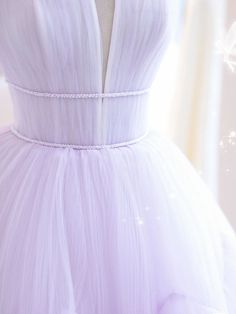 A-line Tulle Gown For Prom, A-line Tulle Ball Gown For Prom Season, A-line Tulle Evening Dress For Homecoming, A-line Tulle Bridesmaid Ball Gown, A-line Tulle Gown, Tulle Ball Gown With Illusion Neckline For Prom, Floor-length Tulle Fabric For Prom, Lavender Ball Gown, Prom Dresses Purple