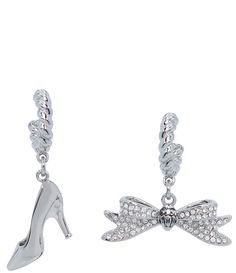 From Kurt Geiger London&#x2C; these earrings feature:Hoop earringsBrass/glass crystalTitanium post-closureFeaturing dangling signature eagle motif flowy pav bow and high heel mismatched charmsApprox. 1.25" -1.75" L x 0.25" -1.25" WIncludes signature Kurt Geiger London jewelry pouchImported. London Jewelry, Bow Shoes, Accessories Jewelry Earrings, Rhinestone Jewelry, Huggie Hoop Earrings, Kurt Geiger, Shoe Charms, Dillard's, Crystal Earrings