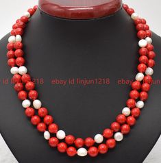 Product Description Style: Necklace Size:    7-8mm Quantity: 1Pcs length:   17-18nches Color:  White and red                           Clasp: -- Condition: New If you want to buy more , please contact us . Thanks ! &&&&: Sale the items does not include box.   Payment Policy&Shipping Policy We accept PayPal Please pay within 24 hours If no payment or contact is made with in 7 days item will be relisted. Thank YouPlease make sure the "Ship To" address you input in Paypal is correct.Items are shipped within 1-2 business days. The shipping address must be the same as the Paypal registered address.All of our items are shipped via  Air Mail within 1-2 business days upon receiving paymentand you will receive the items about 10-22working days. Shopping Detail:   We usually  send the item to buyer Round Bead Necklace, Coral Gemstone, Necklace Size, The Ship, White And Red, Style Necklace, Beads Necklace, Red Coral, Fashion Jewelry Necklaces