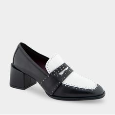 Aerosol Black Loafer Healed Shoes With White, 2.4” Heal, Brand New, Never Worn, In Original Box. Wrong Size Ordered. The Most Comfortable Shoes! Shoes Black And White, Aerosoles Shoes, Most Comfortable Shoes, Black Loafers, Shoes Black, Flat Shoes Women, Comfortable Shoes, Loafer Flats, Black Shoes