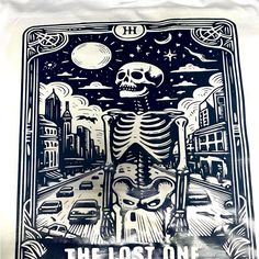 This Is A Unisex Tee For Both A Man Or A Woman. The Main Design Is On Back Of Shirt. “The Lost One” With Hand On Front “Pocket” Design .This Unique Graphic Tee Features A Crew Neck And Short Casual Sleeves. Made From 100% Cotton, It Is A Regular Fit Style In Size Xl. The Design Showcases A Gothic Tarot Card Theme With "The Lost One" Character, Adding An Edgy Touch To Any Wardrobe. The Shirt Is Easy To Care For And Is Handmade For Added Authenticity. Perfect For Those Who Love Solid Patterns And Cool Kids Clothes, Tarot Card, Fit Style, Showcase Design, Basic Style, Pocket Design, Tarot Cards, Branded T Shirts, Front Pocket