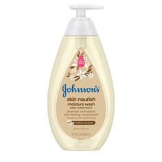 PRICES MAY VARY. 20.3-fluid ounces of Johnson's Skin Nourish Moisture Baby Body Wash enriched with vanilla & oat scents to gently cleanse baby's delicate skin and hair, leaving your little one's skin feeling touchably soft and smooth Designed to gently cleanse and leave skin feeling moisturized, this baby wash is enriched with 2x more moisturizers* and a gentle vanilla & oat scent. *vs Johnson's Bedtime Wash Made with a tear-free No More Tears formula, this moisture baby bath wash is as gentle o Baby Body Wash, Baby Bubble Bath, No More Tears, Sensitive Skin Care, Baby Skin Care, Eyelash Growth, Birthday Idea, Growth Serum, Johnson And Johnson