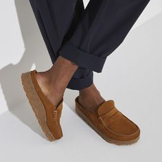 Naples Suede Leather Mink | BIRKENSTOCK Birkenstock Naples, Birkenstock Styles, Soft Suede, Naples, Natural Leather, Signature Style, Shopping Cart, Classic Looks, Fashion Store