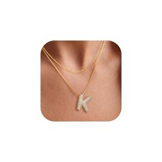 PRICES MAY VARY. 𝐓𝐖𝐎 𝐒𝐄𝐏𝐀𝐑𝐀𝐓𝐄 𝐍𝐄𝐂𝐊𝐋𝐀𝐂𝐄𝐒: This set includes a Satellite Chain Necklace, a Box Chain Necklace, and a 3D Balloon Initial Letter Pendant. Wear them together or separately for versatile styling. Both necklaces have adjustable lengths, with the shorter one also doubling as a satellite bracelet. Perfect for layering with other pieces. 𝐆𝐎𝐋𝐃 𝐈𝐍𝐈𝐓𝐈𝐀𝐋 𝐍𝐄𝐂𝐊𝐋𝐀𝐂𝐄 𝐒𝐈𝐙𝐄: The Box Chain Necklace measures 18" with a 2" extension, and the Satellite Chain Ne Satellite Bracelet, 3d Balloon, Bubble Letter Necklace, Letter Necklace Gold, Name Choker, Alphabet Pendant, Bubble Letter, Initial Necklaces, Gold Letter Necklace