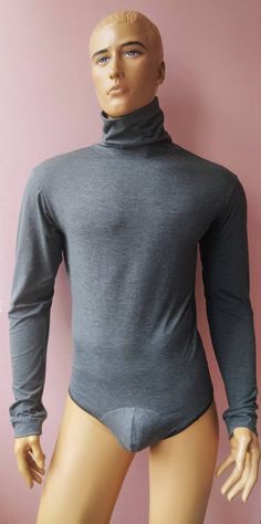 This turtle neck bodysuit thong bottom back closure fully opening bottom Long sleeve T-shirt top is a must-have during the winter season especially if you work outside you need to protect your lower back and it's a must when you biking, skiing ,or doing activities outside. Check out the size guide in pictures for detailed body measurements. High Stretch Gray Tops For Winter, High Stretch Gray Top For Winter, Gray Plain Tops For Winter, Plain Gray Winter Tops, Gray Plain Winter Tops, Winter Plain Gray Tops, Gray Winter Tops With Thumbholes, Turtle Neck Bodysuit, Turtleneck Leotard