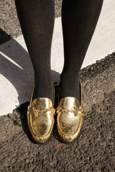 Metallic Loafers, Flat Shoes Women, Loafer Flats, Memory Foam