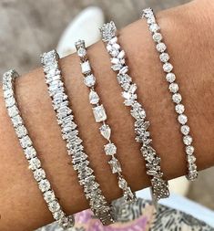 Diamond Bracelet Stack, Jewellery 2023, Gold Bracelets Stacked, Luxe Jewelry, Mangalsutra Designs, Diamond Jewelry Necklace, Precious Jewels