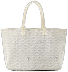 White Designer Bag With Canvas Lining, Designer White Bag With Canvas Lining, Designer White Bags With Canvas Lining, White Shoulder Bag With Canvas Lining For Shopping, White Bags With Leather Trim For Shopping, White Rectangular Monogram Canvas Bag, White Shopping Bag With Canvas Lining, Luxury White Bags With Leather Trim, Luxury White Bag With Leather Trim