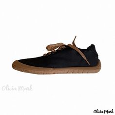 Olivia Mark - Stylish Casual Flat Shoes for Comfortable Outdoor Wear Non-slip Lightweight Sneakers For Walking, Lightweight Non-slip Sneakers For Walking, Lightweight Non-slip Walking Sneakers, Outdoor Sneakers With Rubber Sole And Flat Heel, Outdoor Activity Sneakers With Rubber Sole, Lightweight Black Sneakers With Rubber Sole, Lightweight Sneakers With Rubber Sole For Walking, Lightweight Textile Sneakers With Round Toe, Lightweight Round Toe Textile Sneakers