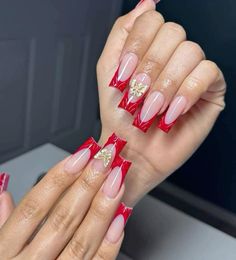 Acrylic Nails Coffin Pink, Acrylic Nails Coffin, Pretty Acrylic Nails, Coffin Nails, Red Nails, Nail Inspo, Acrylic Nails, Nail Designs, Nails