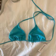 A Beautiful Bright Blue Color. Perfect For Summer. Brand New. Pacsun Size M. Super Comfortable. Pacsun Bathing Suits, Swim Clothes, Pacsun Swim, Navy Blue Bikinis, Bright Blue Color, Swimming Outfit, Bathing Suit Top, Money Making, Pacsun