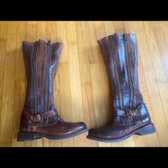 Size 8 Bed Stu Tango Boots Like New Condition. Worn Once.. Light Scuffing On Top- Not Noticeable. Teak Rustic Color Woman Bedding, Painting Series, Funky Shoes, Rustic Colors, Bed Stu, Moto Boots, Dream Wardrobe, Tango, Penny