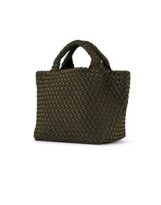 Designed with city girls in mind, Naghedi's small St. Barths handbag is chic and compact with a detachable crossbody strap to add ease to your on-the-go lifestyle. It's meticulously handwoven for a textured finish and features a coordinating interior zip pouch that's perfect for toting your everyday essentials. Everyday Rectangular Shoulder Bag With Intrecciato Weave, Rectangular Intrecciato Shoulder Bag For Everyday Use, Luxury Woven Bags For On-the-go, Rectangular Satchel With Intrecciato Weave, Chic Woven Leather Crochet Bag With Top Handle, Chic Woven Leather Crochet Top Handle Bag, Everyday Tote Crochet Bag With Intrecciato Weave, Chic Crochet Bag With Woven Leather And Top Handle, Daily Use Top Handle Box Bag With Braided Handles