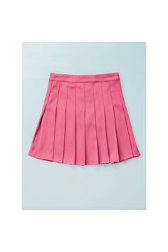 Available in lite mustard and rose, this pleated tennis mini is adorable! Runs true to size. Questions about fit? Email Support@LillaCavallo.com for additional help with choosing the perfect size for you! Mini Pleated Tennis Skirt, Spring Tennis Mini Skirt In Solid Color, Casual Skirted Skort With Accordion Pleats, Casual Accordion Pleated Skort, Summer School Pink Pleated Skirt, Pink Stretch Tennis Skort, Pink Fitted Tennis Skirt, Pink Tennis Skort For Spring, Pink Pleated Skirt For School In Summer