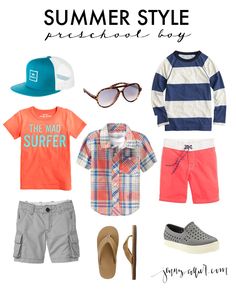 Summer Style for the Preschool Boy Boy Styles, Body Modification, Clothes And Shoes, School Boy, Pre School