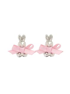 Mode Zara, Sweet Earrings, Jewelry Lookbook, Ribbon Design, Bunny Ear, Dream Jewelry, Jewelry Inspo, Pretty Jewellery, Ear Jewelry