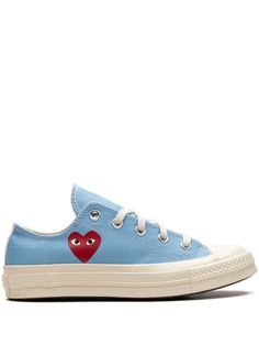 light blue canvas heart print contrast stitching round toe front lace-up fastening branded insole rubber sole These styles are supplied by a premium sneaker marketplace. Stocking only the most sought-after footwear, they source and curate some of the most hard to find sneakers from around the world. Blue Converse Cotton High-top Sneakers, Blue Cotton Converse High-top Sneakers, Light Blue Lace-up High-top Sneakers With Rubber Sole, Light Blue Lace-up Sneakers With Rubber Sole, Blue Canvas High-top Sneakers With Gum Sole, Blue Converse Canvas High-top Sneakers, Blue Converse High-top Canvas Sneakers, Blue Canvas Sneakers With Laces, Blue Cotton Sneakers With Gum Sole