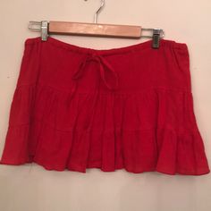 Cute Three Tier Cotton Ruffle Skirt. Almost Brand New Skirts Cute, Tiered Mini Skirt, Three Tier, Ruffle Skirt, Mini Skirt, Womens Skirt, Mini Skirts, Brand New, Skirt