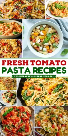 In this collection of Fresh Tomato Pasta Recipes, you'll discover how the natural sweetness and acidity of ripe tomatoes can transform your pasta into something extraordinary. Recipes With Fresh Tomatoes, Fresh Tomato Pasta Recipes, Tomato Pasta Recipes, Fresh Tomato Pasta, Barbecue Side Dishes, Tomato Pasta Recipe, Fresh Tomato Recipes