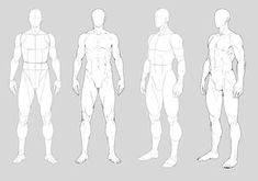 an image of a man's body in different poses