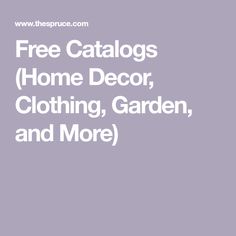 free catalogs home decor, clothing, and more