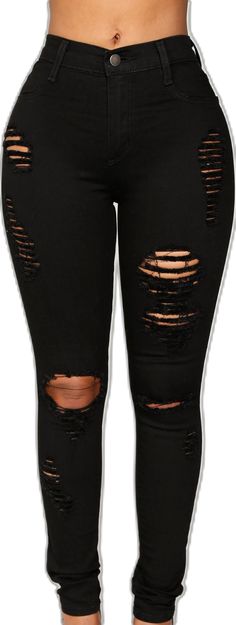 Black Non-stretch Distressed Jeans, Non-stretch Distressed Black Jeans, Black Ripped Fitted Jeans, Spring Black Ripped Jeans, Black Stretch Ripped Jeans, Black Stretch Distressed Jeans, Stretch Black Ripped Jeans, Stretch Ripped Black Jeans, Black Ripped Mid-rise Jeans