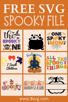 the free svg spooky file for halloween