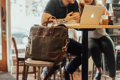 Designed as a work bag. Intended to organize laptop, pens, phones, and books. Work Bag, Mountain Backpack, Bradley Mountain, Snap Button, Leather Trims, Messenger Bag, Duffle Bag, Handles, Black Leather