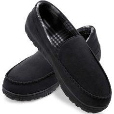 PRICES MAY VARY. [Comfy Slippers for Men]: Breathable microsuede upper and soft lining material which really make you enjoy the comfy wearing, feeling easily slip on whenever you want your feet relaxed; When you get home, slip on these mens slippers, totally relax your feet after a long day of driving and work. [High Quality Memory Foam]: These men's slippers with thick comfy memory foam fully relax your feet and give you a custom fit for maximized comfort. [Versatile Occasion]: These classic me Foam House, Mens Moccasin Slippers, Mary Jane Shoes Flat, Slippers For Men, Moccasin Slippers, Comfy Slippers, Comfortable Slippers, Moccasins Mens, Knit Boots