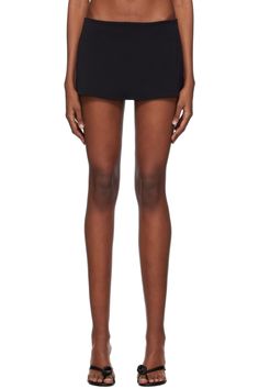 Black Micro Miniskirt by GUIZIO on Sale Stretch Nylon Skirt With Built-in Shorts, Black Micro Skirt Outfit, Nylon Stretch Mini Tennis Skirt, Stretch Nylon Mini Tennis Skirt, Fitted Nylon Tennis Skirt, Fitted Short Nylon Skirt, Fitted Nylon Skirt With Built-in Shorts, Stretch Nylon Mini Skirt, Danielle Guizio Skirt